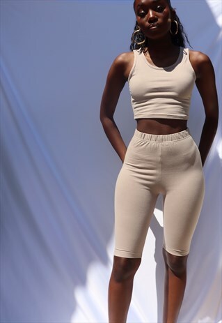 BEIGE OLIVIA CROP TOP