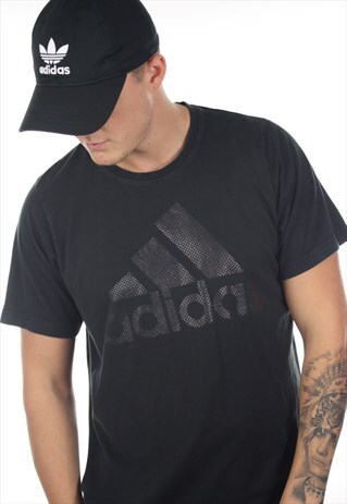 VINTAGE ADIDAS GRAPHIC BIG LOGO T SHIRT TEE