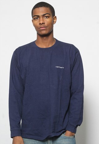 VINTAGE CARHARTT SPELLOUT LOGO LONG SLEEVE T-SHIRT