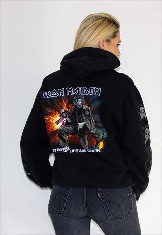 VINTAGE 90'S IRON MAIDEN BAND HOODIE