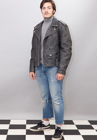 VINTAGE ORIGINAL SCHOTT 118 BIKER LEATHER JACKET