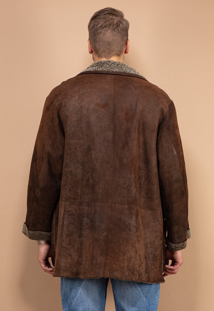 Mens sheepskin hotsell coat asos