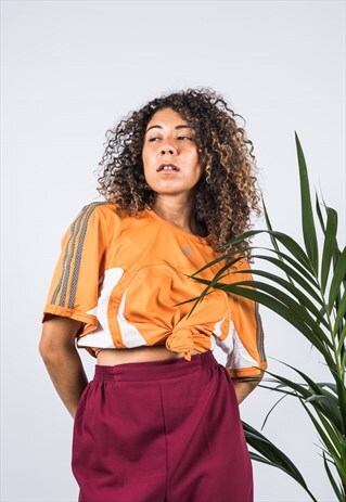 VINTAGE ADIDAS SPORTS T-SHIRT IN ORANGE