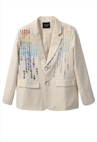 RAINBOW BLAZER EMBELLISHED PRIDE JACKET GAY BOMBER IN BLACK