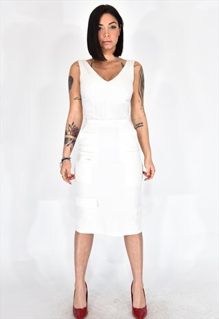 DOLCE & GABBANA LONG WHITE DRESS