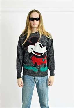 Mickey Mouse jumper 90s vintage knit sweater men's pullover