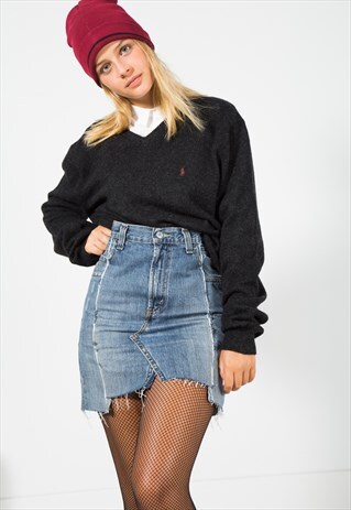 VINTAGE 80S POLO RALPH LAUREN KNIT JUMPER / S0013
