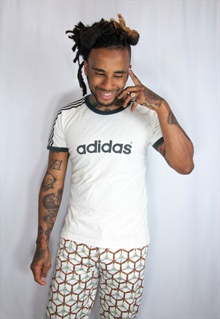 ADIDAS VINTAGE WHITE T SHIRT