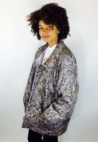 VINTAGE 80S BOHO FESTIVAL PUFFER JACKET