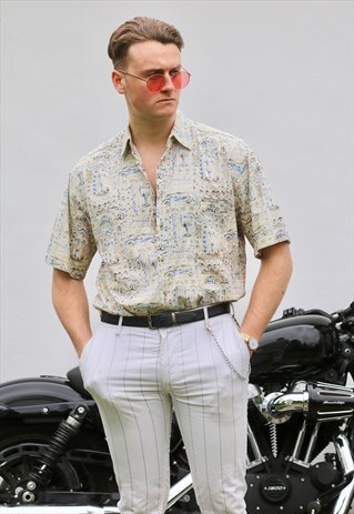 PIERRE CARDIN TAPESTRY VINTAGE SHORT SLEEVE SHIRT