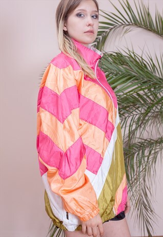 VINTAGE COLOUR BLOCK WINDBREAKER