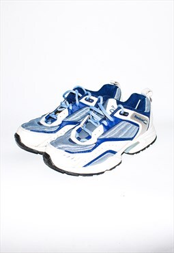 Vintage 90s dad sneakers in white / blue