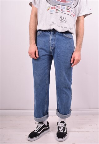 CARHARTT MENS VINTAGE JEANS W32 L30 BLUE 90S
