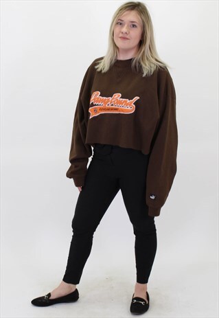 VINTAGE PUMA CROPPED SWEATSHIRT