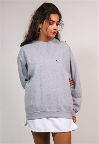 NIKE VINTAGE 90'S GREY SWEATSHIRT JUMPER