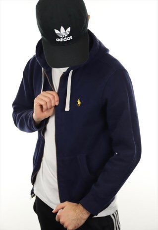 VINTAGE RALPH LAUREN ZIP UP HOODIE SWEATSHIRT