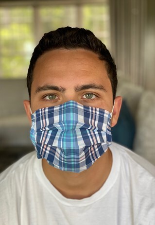 SUMMER PLAID FASHION FACE COVERING