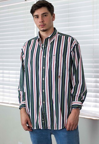 VINTAGE TOMMY HILFIGER SHIRT LOGO 90S XL 9.1