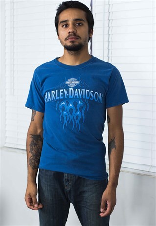 VINTAGE HARLEY DAVIDSON T-SHIRT LOGO 90S S 6.6