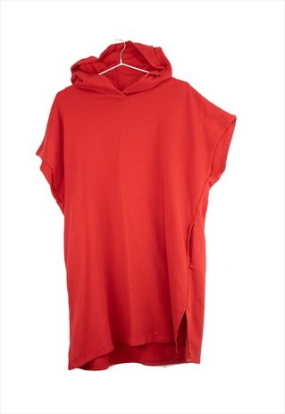 VINTAGE VEST SWEATSHIRT HOODIE IN RED M