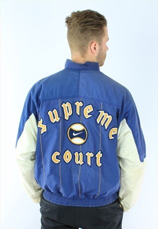 NIKE SUPREME COURT VINTAGE SPORTS BOMBER JACKET