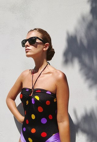 VINTAGE 80S POLKA DOT SWIMSUIT