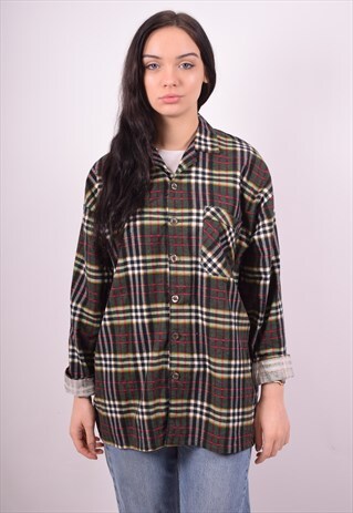 WOMENS VINTAGE FLANNEL SHIRT XL MULTI 90'S