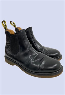 Black Smooth Leather 2976 Style Casual Chelsea Boots
