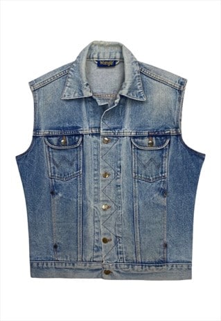 WRANGLER WOMENS DENIM VEST M/L