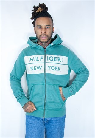 TOMMY HILFIGER VINTAGE HOODIE GREEN