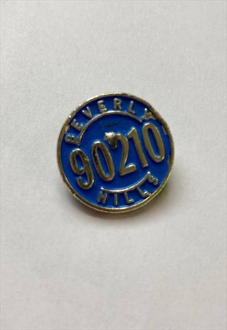 VIntage 90s Beverly Hills blue pin 