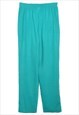 VINTAGE TEAL ALFRED DUNNER TROUSERS - W30