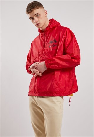 VINTAGE 1/4 ZIP WINDBREAKER JACKET