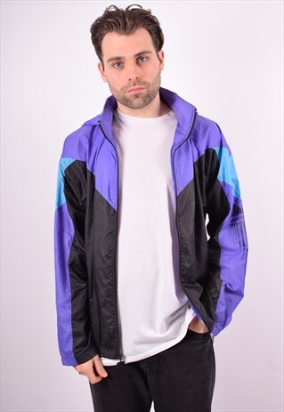 NEW BALANCE MENS VINTAGE TRACKSUIT TOP JACKET LARGE MULTI 90