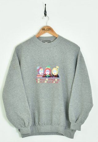 VINTAGE NAF NAF SWEATSHIRT GREY SMALL