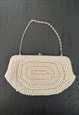 60's Rubella Vintage Cream Pearl Ladies Mini Evening Bag