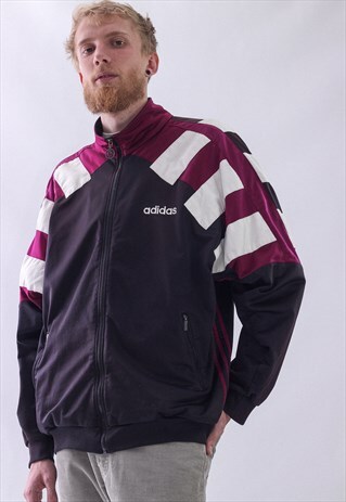 VINTAGE MENS ADIDAS LOGO TRACK TOP TEAM SOCCER JACKET