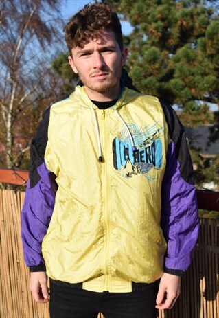 VINTAGE 80'S ICE HERO WINDBREAKER