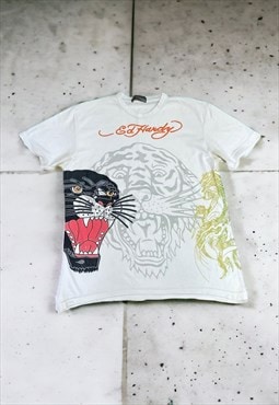 Vintage Y2K Ed Hardy Spell Out T Shirt