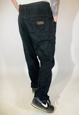 Vintage W38 L32 Wrangler OHIO Jeans In Black