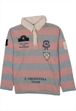 Vintage 90's L'arge Entina Polo Shirt Long Sleeves Rugby