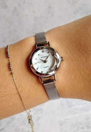 SLIM MESH WATCH SILVER