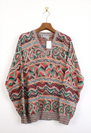 VINTAGE MISSONI KNITWEAR JUMPER IN MULTICOLOUR