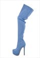 ROUND TOE STILETTO PLATFORM OVER THE KNEE BOOTS