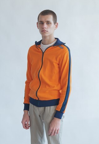 VINTAGE 80S HIGH NECK ZIP UP JACKET