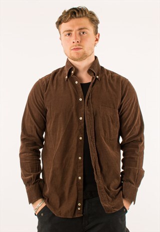 VINTAGE BROWN CORDUROY SHIRT