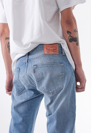 VINTAGE LEVIS 501 DENIM PANTS TROUSERS 90S BLUE