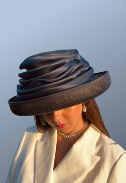 Whiteley Vintage Navy Occasion Wedding Hat