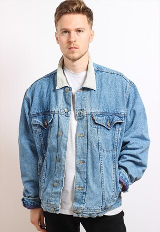 VINTAGE BANKET LINED DENIM JACKET
