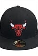 NEW ERA NBA CHICAGO BULLS BLACK CAP 7 1/4